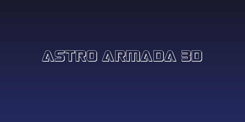 Astro Armada 3D Social Header