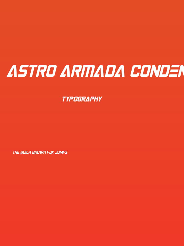 Astro Armada Condensed Italic Poster