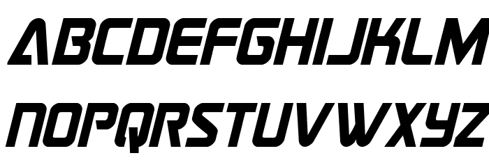 Astro Armada Condensed Italic Font LOWERCASE