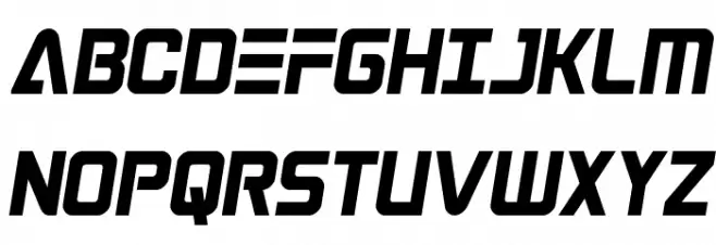 Astro Armada Condensed Semi-It Font Litere mari