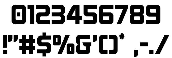 Astro Armada Condensed Font OTHER CHARS