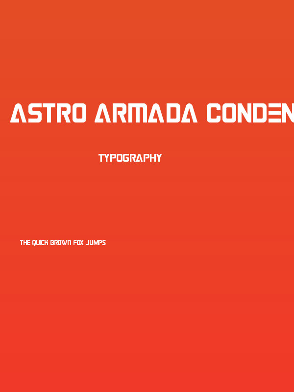 Astro Armada Condensed Poster