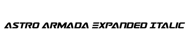 Astro Armada Expanded Italic  font caratteri gratis