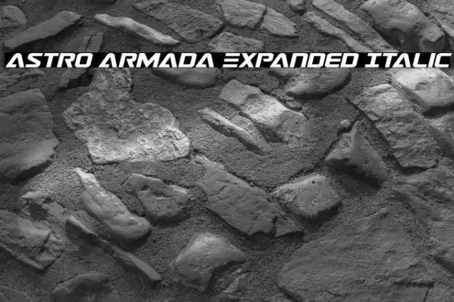 Astro Armada Expanded Italic Font examples