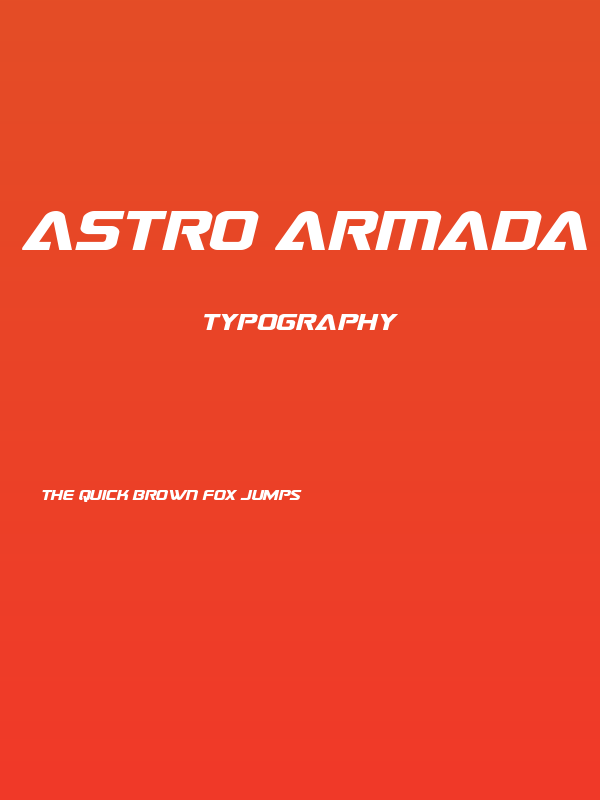 Astro Armada Expanded Italic Poster