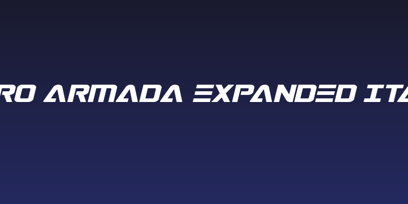 Astro Armada Expanded Italic Social Header
