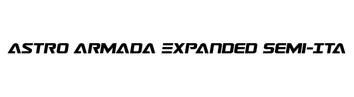 Astro Armada Expanded Semi-Ita  Frei Schriftart Herunterladen