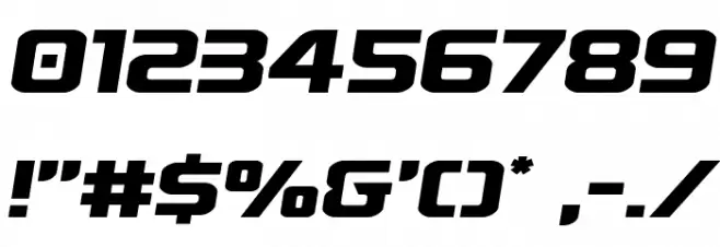 Astro Armada Expanded Semi-Ita Font OTHER CHARS