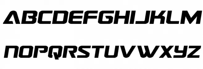 Astro Armada Expanded Semi-Ita Schriftart Kleinbuchstaben