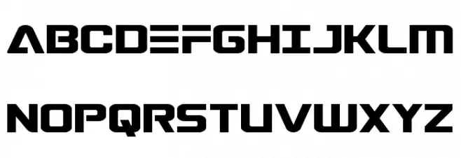 Astro Armada Expanded Schriftart Groß