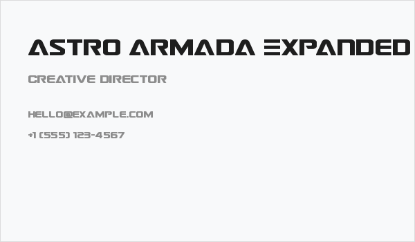 Astro Armada Expanded Business Card