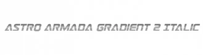 Astro Armada Gradient 2 Italic  免费字体下载