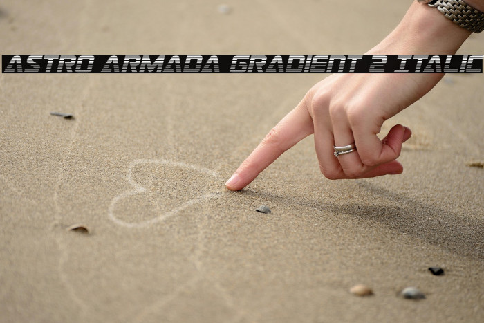 Astro Armada Gradient 2 Italic Example 1