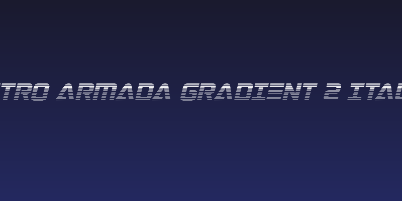 Astro Armada Gradient 2 Italic Social Header