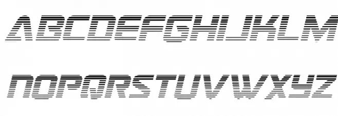 Astro Armada Gradient 2 Italic फ़ॉन्ट लोअरकेस