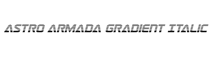 Astro Armada Gradient Italic  font caratteri gratis