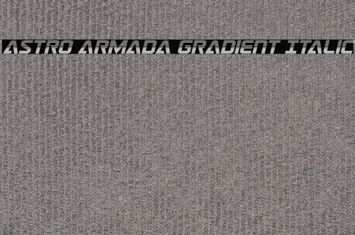Astro Armada Gradient Italic Example 1
