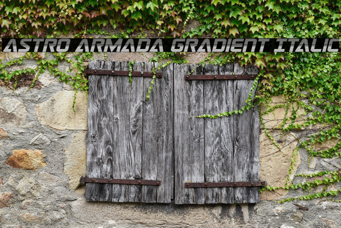 Astro Armada Gradient Italic Example 3