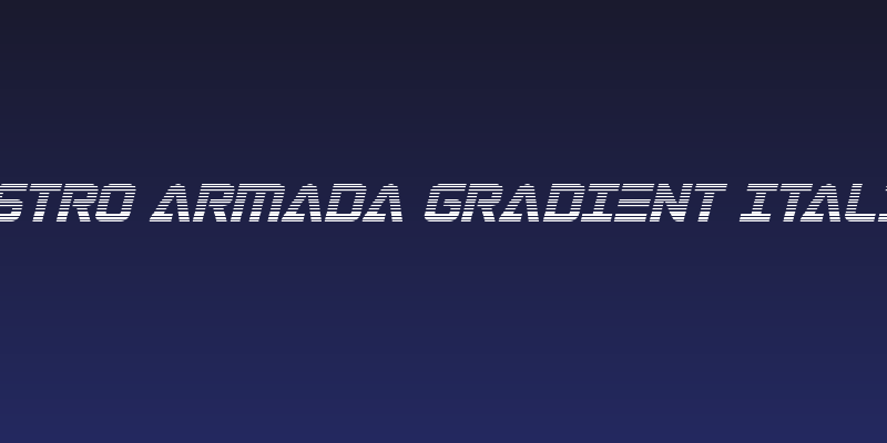 Astro Armada Gradient Italic Social Header
