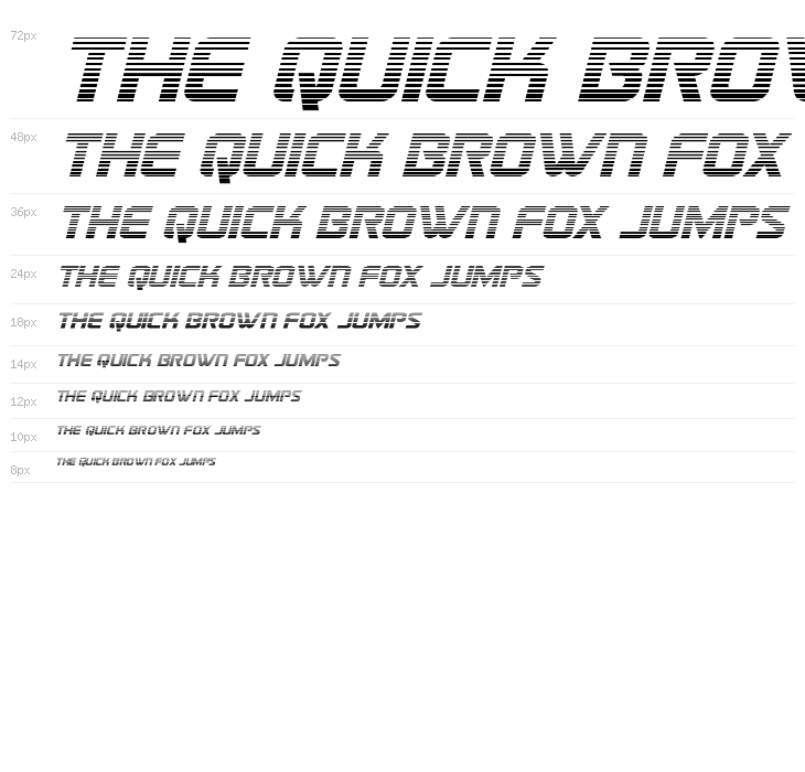 Astro Armada Gradient Italic Waterfall