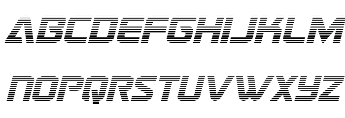Astro Armada Gradient Italic Font LOWERCASE