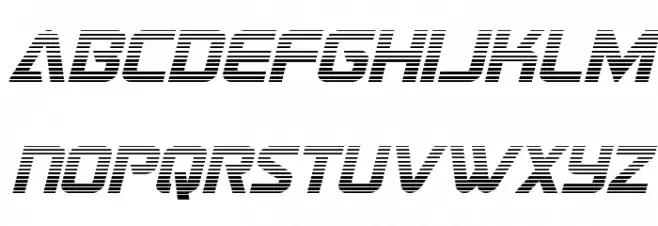 Astro Armada Gradient Italic フォント 小文字