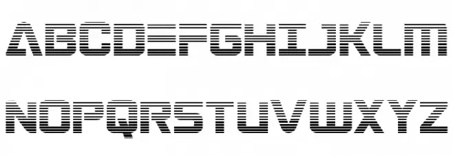 Astro Armada Gradient फ़ॉन्ट अपरकेस