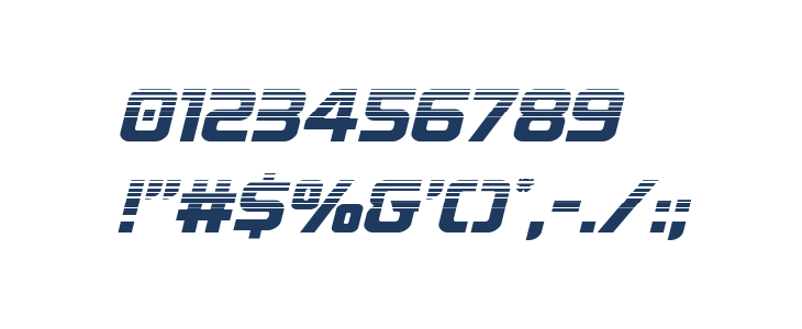 Astro Armada Halftone Italic Other Characters