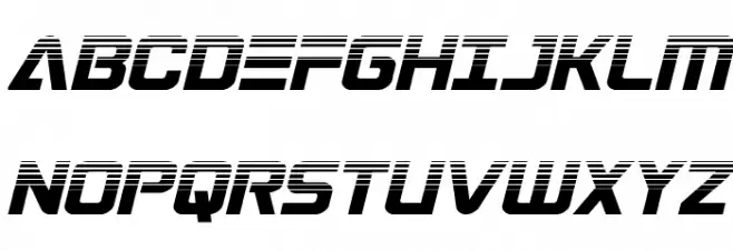Astro Armada Halftone Italic Polices MAJUSCULES