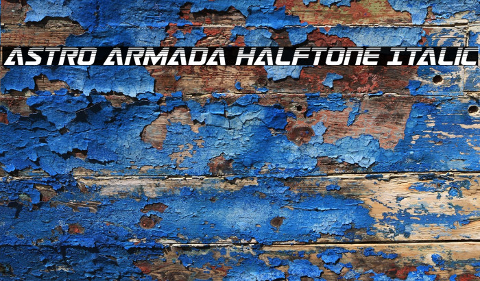 Astro Armada Halftone Italic Example 1