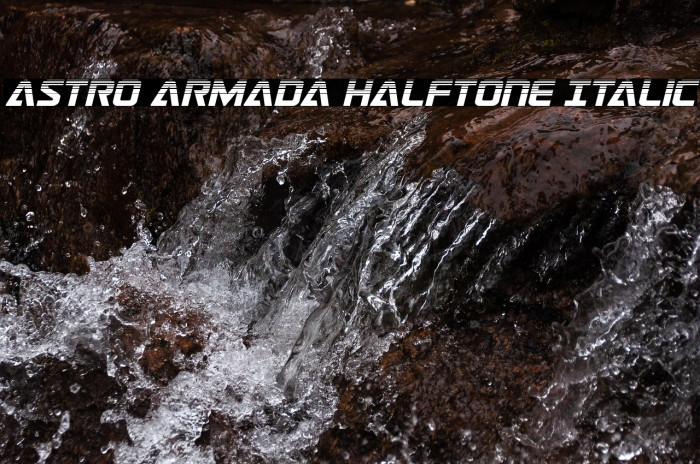 Astro Armada Halftone Italic Example 2