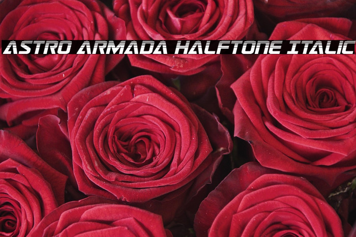 Astro Armada Halftone Italic Example 3
