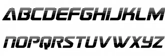 Astro Armada Halftone Italic फ़ॉन्ट लोअरकेस