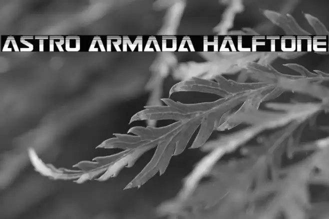 Astro Armada Halftone Font examples