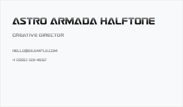 Astro Armada Halftone Business Card