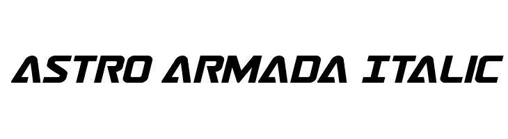 Astro Armada Italic  font caratteri gratis