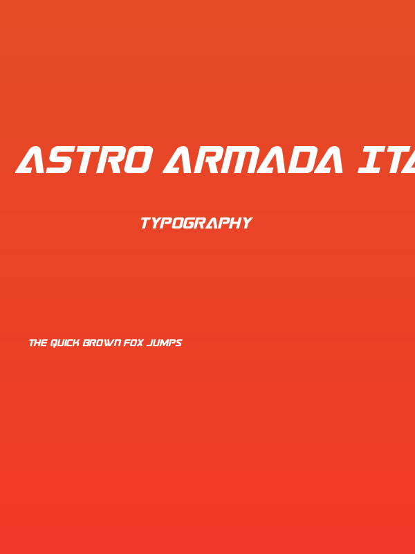 Astro Armada Italic Poster