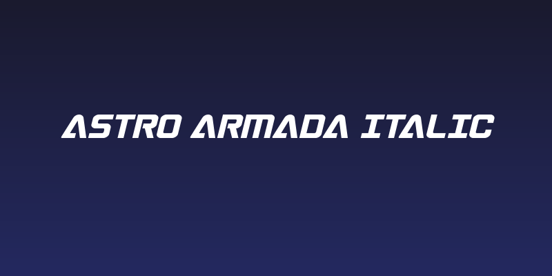 Astro Armada Italic Social Header