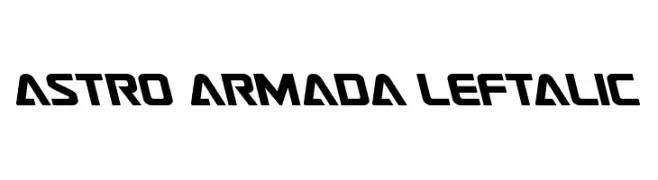 Astro Armada Leftalic  Frei Schriftart Herunterladen