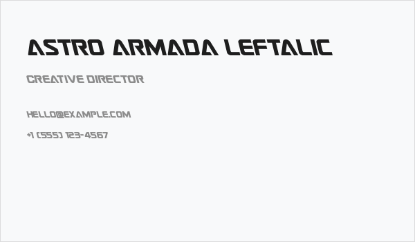Astro Armada Leftalic Business Card