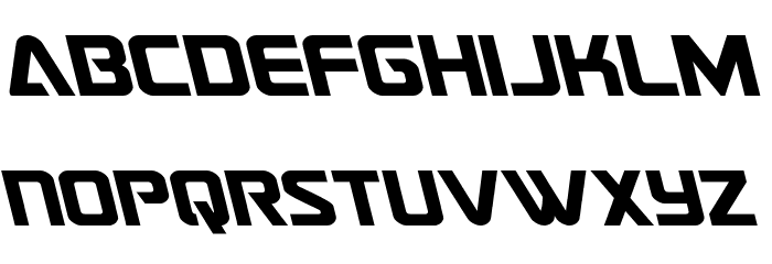Astro Armada Leftalic Font LOWERCASE