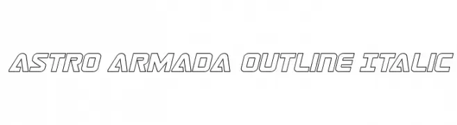 Astro Armada Outline Italic  Frei Schriftart Herunterladen