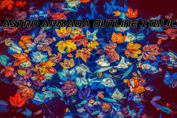 Astro Armada Outline Italic Example 1