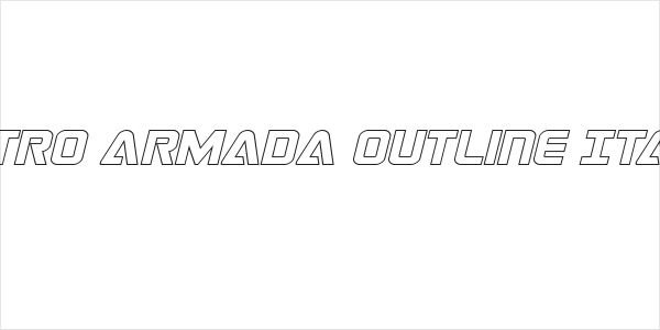 Astro Armada Outline Italic Logo