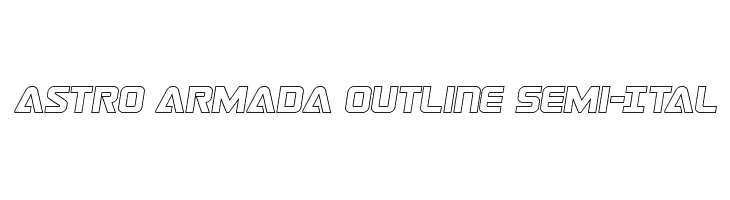 Astro Armada Outline Semi-Ital  Fuentes Gratis Descargar