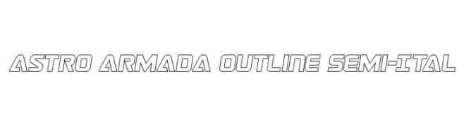 Astro Armada Outline Semi-Ital  Frei Schriftart Herunterladen