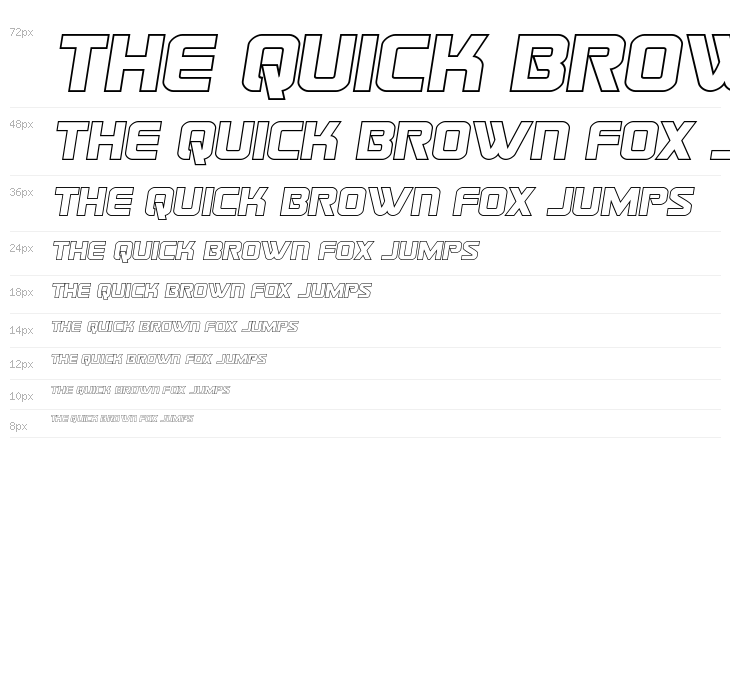 Astro Armada Outline Semi-Ital Waterfall