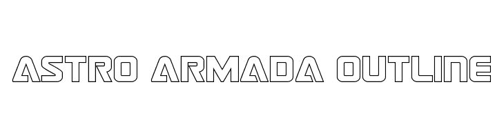 Astro Armada Outline  les polices de caractères gratuit tlcharger