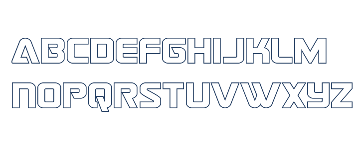 Astro Armada Outline Lowercase