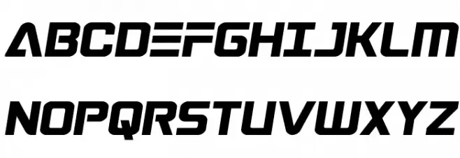 Astro Armada Semi-Italic 字体 大写